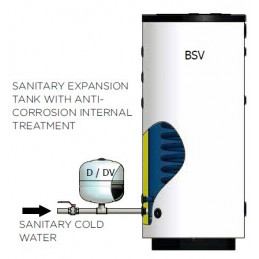 Zbiornik  buforowy ELBI BSV 200 solarny na wodę- z 1 wężownicą