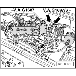 VAG1687/6 NARZĘDZIE SERWISOWE VW AUDI