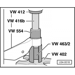 VW463/2 NARZĘDZIE SERWISOWE VW AUDI