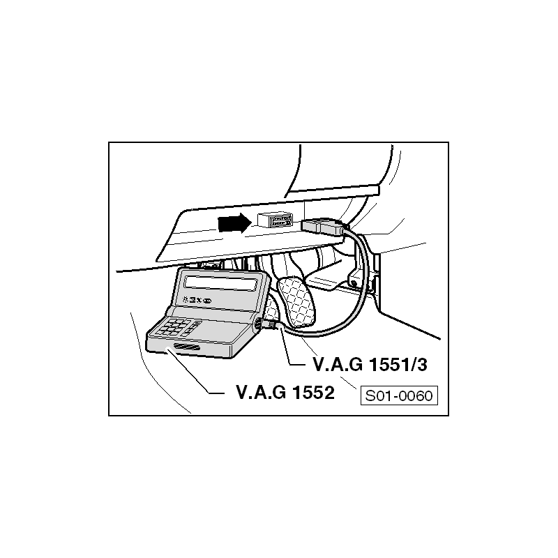 VAG1552 NARZĘDZIE SERWISOWE VW AUDI SEAT SKODA