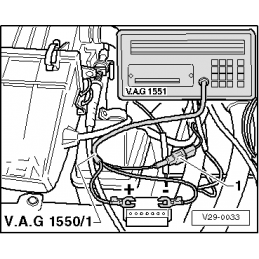 VAG 1550/1 NARZĘDZIE SERWISOWE VW AUDI SEAT SKODA