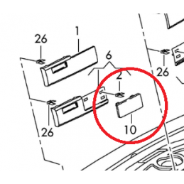 7L6858629A 2WE ELEMENT WYKOŃCZENIOWY DREWNO TOUAREG