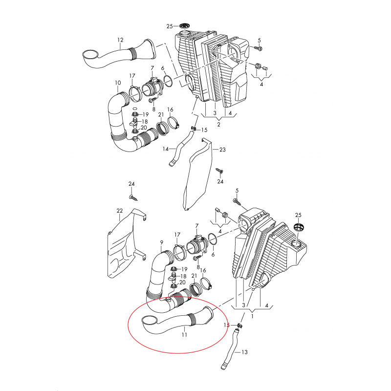 4L0129609C Rura powietrzna VAG